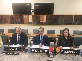 On the 34th meeting of the Bureau of the Information for All Programme at the UNESCO Headquarters